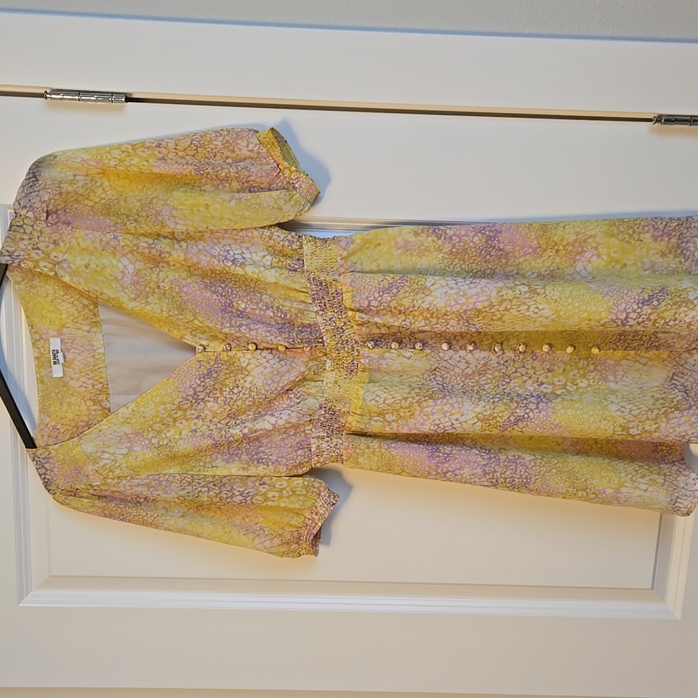 BB Dakota by Steve Madden Yellow and Purple Dress (Like New)